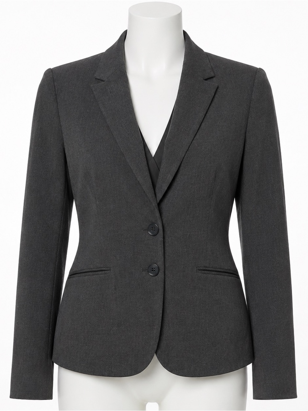 The Limited New Drew Charcoal Gray Two-Button Blazer Women’s Size 12